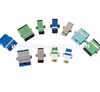 SC Simplex Duple Plastic Metal PC APC Adaptador de fibra óptica con obturador