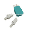 Nuevo LC Quad Double Deck 4 Port SM 4 Core UPC OM3 OM4 Adaptador de fibra óptica
