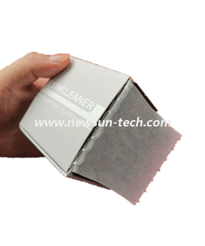 Limpiador de cubos de papel óptico para toallitas de limpieza de conectores de fibra óptica NS-CB008