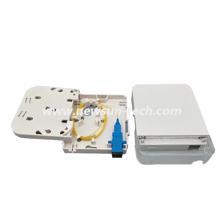 Panel de placa frontal interior NSTB-401AB FTTH MINI 2 PORT 4 PUERTO DE FIBRA ÓPTICA CAJA DE TERMINO