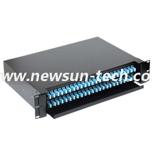 NSTB-P48A 2U 19 "Panel de conexión de fibra óptica ODF Slidable